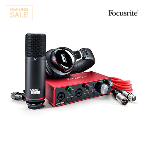 [리퍼브 상품/ 개봉][Focusrite] Scarlett 2i2 studio USB 3세대[포커스라이트,focusrite,scarlett,2i2 studio,2i2,스칼렛,오디오인터페이스,오디오인터 페이스,midi인터페이스,모바일인터페이스]